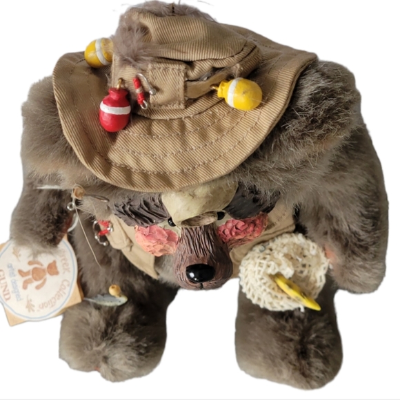 Gund Bartons Creek Collection 1999 Fenton Fishing Bear - Picture 3 of 6